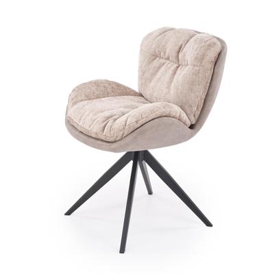 Стул Halmar Стул HALMAR K599 бежевый/черный, поворотный арт. V-CH-K/599-KR-BEZOWY