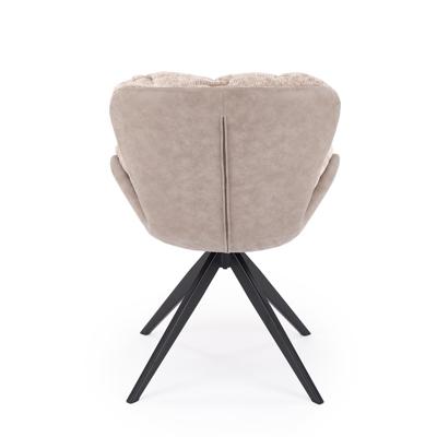 Стул Halmar Стул HALMAR K599 бежевый/черный, поворотный арт. V-CH-K/599-KR-BEZOWY