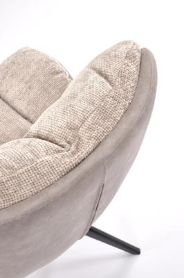 Стул Halmar Стул HALMAR K599 бежевый/черный, поворотный арт. V-CH-K/599-KR-BEZOWY