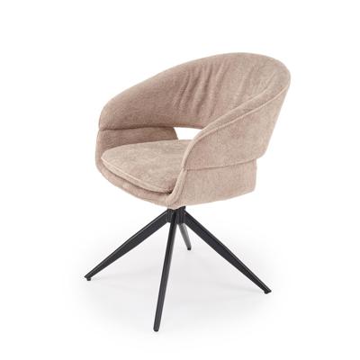 Стул Halmar Стул HALMAR K602 капучино/черный, поворотный арт. V-CH-K/602-KR-CAPPUCCINO