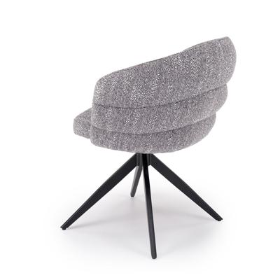 Стул Halmar Стул HALMAR K604 серый/черный, поворотный арт. V-CH-K/604-KR-POPIELATY