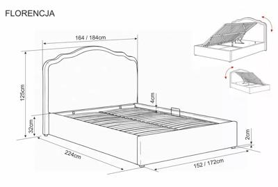 Кровать Signal Кровать SIGNAL FLORENCJA Raven 24 бежевый 140/200 арт. FLORENCJARA140BE