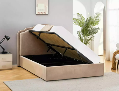 Кровать Signal Кровать SIGNAL FLORENCJA Velvet Bluvel 40 темно-бежевый 160/200 арт. FLORENCJAV160CBE