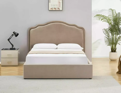 Кровать Signal Кровать SIGNAL FLORENCJA Velvet Bluvel 40 темно-бежевый 160/200 арт. FLORENCJAV160CBE