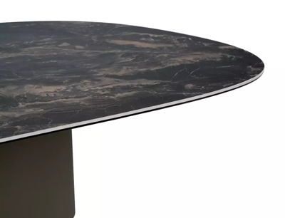 Стол журнальный Signal Стол журнальный SIGNAL BELLO A Ceramic черный Vulcano/медный 140/80 арт. BELLOACMI140