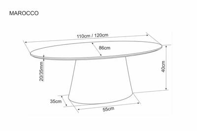 Стол журнальный Signal Стол журнальный SIGNAL MAROCCO орех 110/60 арт. MAROCCOOR110