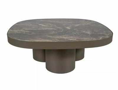Стол журнальный Signal Стол журнальный SIGNAL STELLA A Ceramic черный Vulcano/медный 100/100 арт. STELLAACMI100