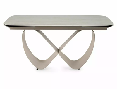 Стол Signal Стол обеденный SIGNAL INFINITY Ceramic бежевый травертин/кашемир 160-240/95 арт. INFINITYBEK160