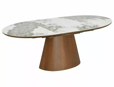 Стол Signal Стол обеденный SIGNAL MAROCCO Ceramic белый Pandoro/орех 160-200/90 арт. MAROCCOBOR160