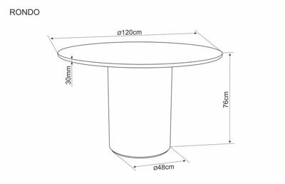 Стол Signal Стол обеденный SIGNAL RONDO орех 120 арт. RONDOORFI120