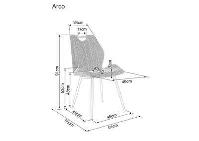 Стул Signal Стул SIGNAL ARCO Brego 07 серый/черный арт. ARCOBRCSZ