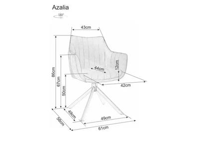 Стул Signal Стул SIGNAL AZALIA Leo 23 светло-бежевый/черный, поворотный арт. AZALIALECJBE