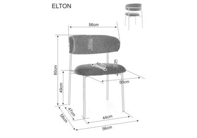Стул Signal Стул SIGNAL ELTON II t.255 светло-бежевый/орех арт. ELTONIIORJBE