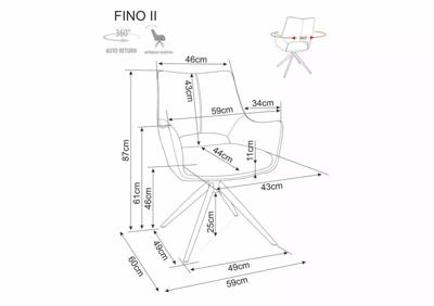 Стул Signal Стул SIGNAL FINO II Noelle 33 темно-бежевый/черный, поворотный арт. FINOIINOCCBE