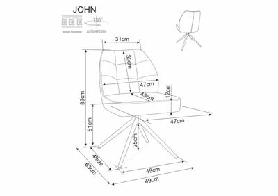 Стул Signal Стул SIGNAL JOHN Raven 22 бежевый/черный, поворотный арт. JOHNRACBE22