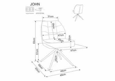 Стул Signal Стул SIGNAL JOHN Raven 24 бежевый/черный, поворотный арт. JOHNRACBE24