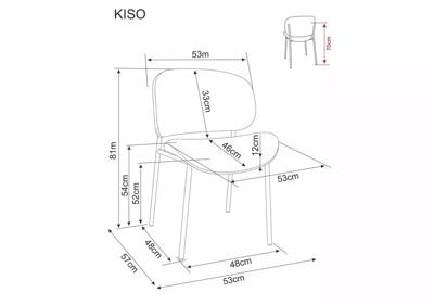 Стул Signal Стул SIGNAL KISO Noelle 33 темно-бежевый/кашемир арт. KISONOKCBE