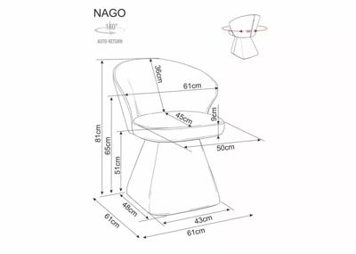 Стул Signal Стул SIGNAL NAGO Noelle 09 серый, поворотный арт. NAGONOSZ