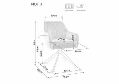 Стул Signal Стул SIGNAL NOTTI Leo 07 серый/черный, поворотный арт. NOTTILEVSZ