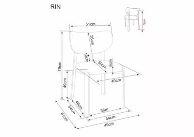 Стул Signal Стул SIGNAL RIN D t.253 бежевый/орех арт. RINDORBE