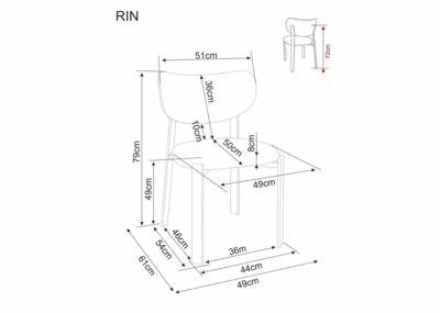 Стул Signal Стул SIGNAL RIN D t.256 капучино/дуб арт. RINDCA