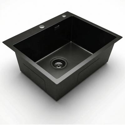 Кухонная мойка ЯЯЯ Кухонная мойка из нержавейки BLANTEK LS-5848SNB Snake texture black арт. 5848227