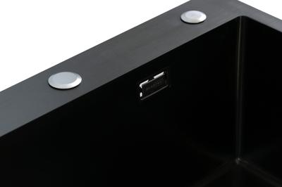 Кухонная мойка ЯЯЯ Кухонная мойка из нержавейки BLANTEK LS-5848STB Stone texture black арт. 5848228