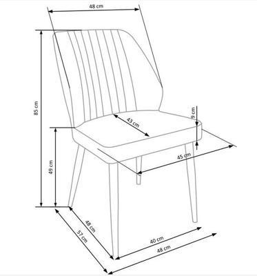 Стул Halmar Стул HALMAR K432 темно-зеленый/черный арт. V-CH-K/432-KR-C.ZIELONY