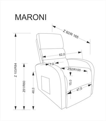 Кресло Halmar Кресло HALMAR MARONI раскладное, серый арт. V-CH-MARONI-FOT-POPIEL