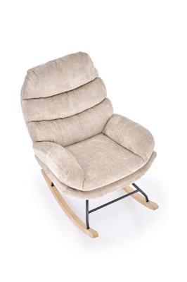 Кресло Halmar Кресло-качалка HALMAR GIORGIO бежевый/черный/натуральный арт. V-CH-GIORGIO-FOT-BEZOWY