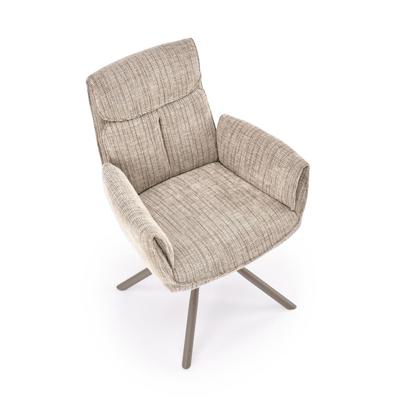 Стул Halmar Стул HALMAR K596 CS бежевый/кашемир, поворотный арт. V-CH-K/596_CS-KR-BEZOWY