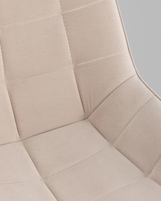 Офисное кресло TopChairs Кресло офисное Флекс велюр бежевый, пластик белый арт. УТ000043341