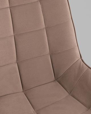 Офисное кресло TopChairs Кресло офисное Флекс велюр мокка пластик белый арт. УТ000043459