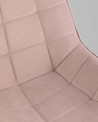 Офисное кресло TopChairs Кресло офисное Флекс велюр пыльно-розовый, пластик белый арт. УТ000043343