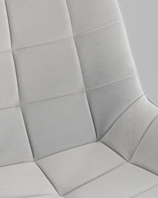 Офисное кресло TopChairs Кресло офисное Флекс велюр светло-серый, пластик белый арт. УТ000043342