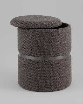 Пуф Stool Group Пуф Гвейн S с ящиком графит рогожка графит арт. УТ000042595