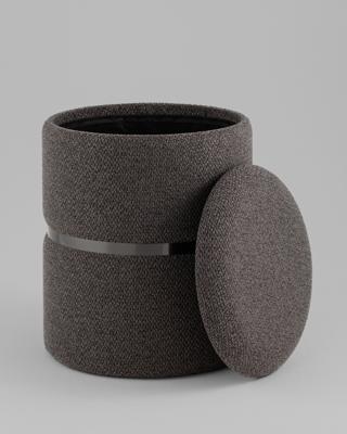 Пуф Stool Group Пуф Гвейн S с ящиком графит рогожка графит арт. УТ000042595