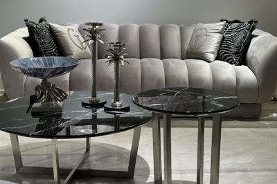 Стол журнальный Garda Decor 33FS-CT2029-BS Стол журнальный Черный (Nero) d100х40,6 см арт. 33FS-CT2029-BS
