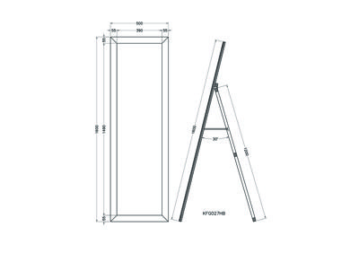 Зеркало Garda Decor KFG027 Зеркало напольное 50*160*4,4 см арт. KFG027