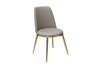 Мебель Garda Decor 76AR-24005 Стул экокожа бежевый/золото 48*56*86см арт. 76AR-24005