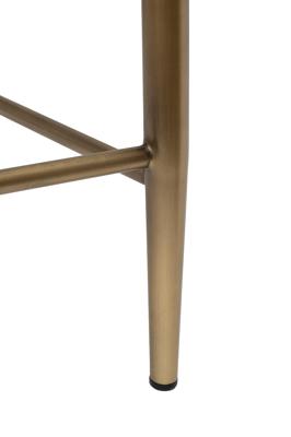 Мебель Garda Decor 163YH-16574 Стул барный экокожа бежевый+бронза 43*46*93см арт. 163YH-16574