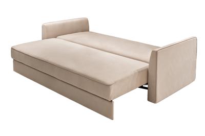 Диван Garda Decor Диван Морес-Стандарт/PR трехместный раскл. велюр беж Vel16 224*97*84см арт. 188PR-МОРЕС-СТАНДАРТ-Vel16