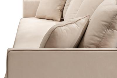 Диван Garda Decor Диван Морес-Стандарт/PR трехместный раскл. велюр беж Vel16 224*97*84см арт. 188PR-МОРЕС-СТАНДАРТ-Vel16