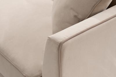 Диван Garda Decor Диван Морес-Стандарт/PR трехместный раскл. велюр беж Vel16 224*97*84см арт. 188PR-МОРЕС-СТАНДАРТ-Vel16