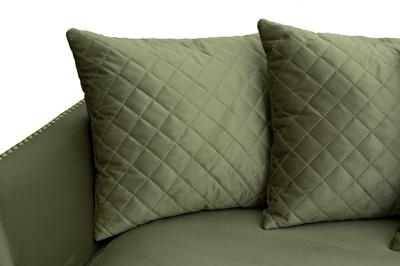 Диван Garda Decor Диван Сорренто(Sorrento)/BD 220 трехмест., велюр оливковый Colt1002-OLIV 220*101*88см арт. 187BD-SORRENTO-220-Colt1002