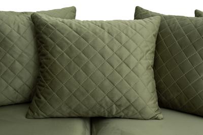 Диван Garda Decor Диван Сорренто(Sorrento)/BD 220 трехмест., велюр оливковый Colt1002-OLIV 220*101*88см арт. 187BD-SORRENTO-220-Colt1002