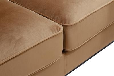 Диван Garda Decor Диван Сиена(Siena)/BD трехм.без мех.,велюр коричневый Colt004 228*92*92см арт. 187BD-SIENA-2K-Colt004