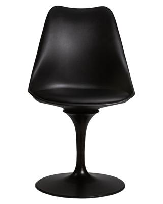 Стул DOBRIN Стул обеденный DOBRIN TULIP, черное основание, цвет черный (B-03) арт. LMZL-PP635E_B-M_P-B-03