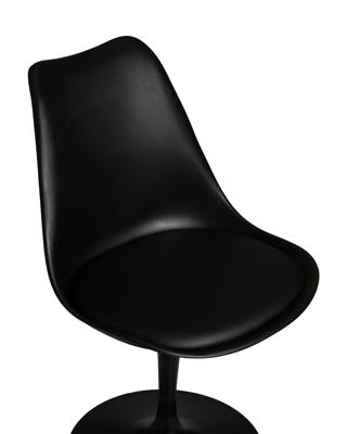 Стул DOBRIN Стул обеденный DOBRIN TULIP, черное основание, цвет черный (B-03) арт. LMZL-PP635E_B-M_P-B-03