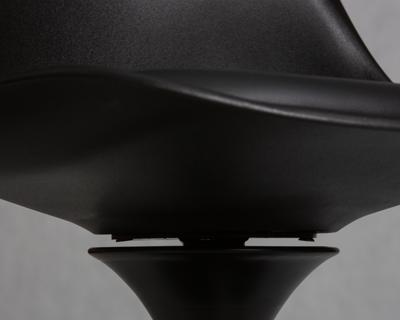Стул DOBRIN Стул обеденный DOBRIN TULIP, черное основание, цвет черный (B-03) арт. LMZL-PP635E_B-M_P-B-03